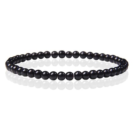 Memphis Natuursteen Armband - 4mm Polished Onyx Agate - 19cm
