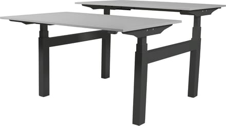 Zit Sta Bureau (2pp) - Elek 140x80/80 grijs - zw frame