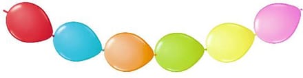 Folat - Meerkleurige Knoopballonnen - 6 stuks