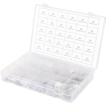 KS TOOLS assortiment aluminium afdichtringen M5-28 300-delig - 970.0160