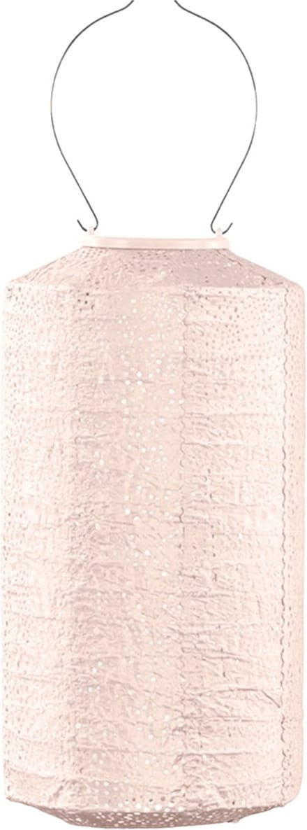 Lumiz Solar Tuinverlichting - Lampion - Cylinder - 18 cm - Soft Blush