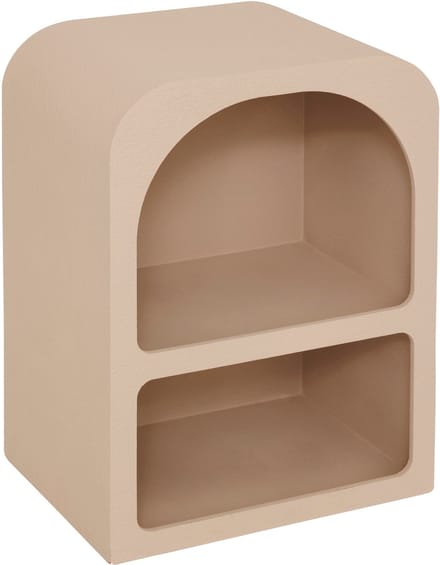 Atmosphera Soleya Nachtkastje 2 vakken - L40xD30xH55cm - Beige