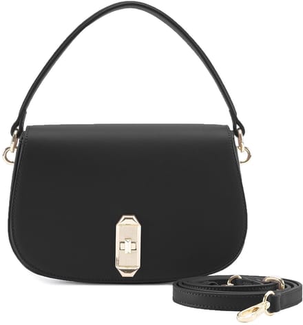 SEIDENFELT MANUFAKTUR schoudertas handtas Eiby Shoulderbag Black zwart