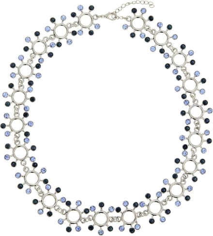 Behave – statement ketting – blauw – kristal – feestelijk – nikkelvrij