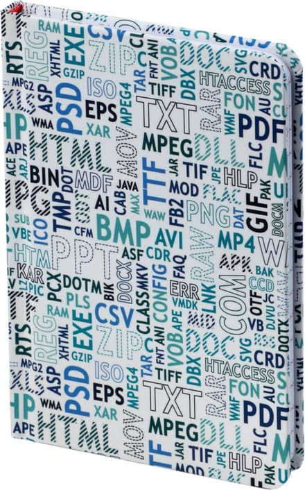 D-7748 A6 gelinieerd papieren dagboek blauwe codes