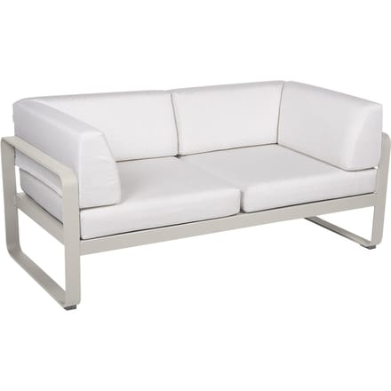 Fermob BELLEVIE club sofa 2 zits - A5 leemgrijs - 81 witgrijs
