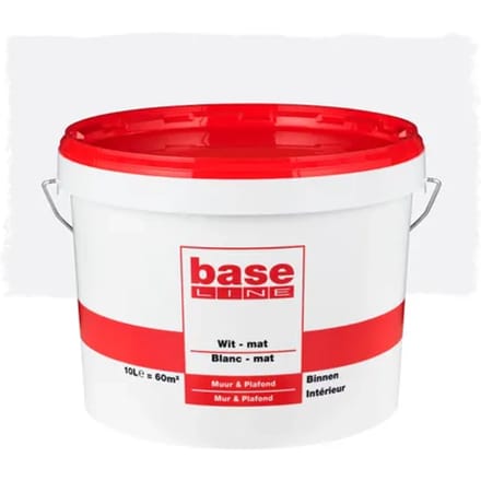 Baseline Muur & Plafond Muurverf - Mat - Wit - 10l