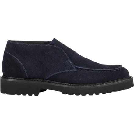 schoenen stringed laag man Doucal's - chukka adler elastische nerts - zwart