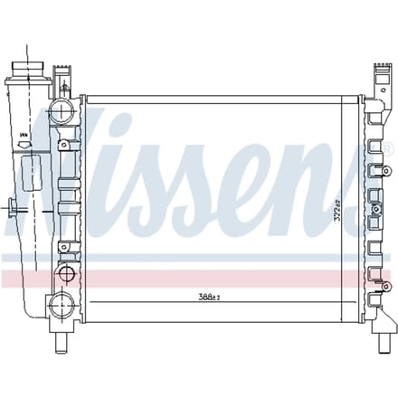 Radiator, motorkoeling NISSENS 61940
