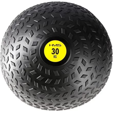 HMS PST Serie - Slam Ball - 30 kg - Zwart/Geel - PVC
