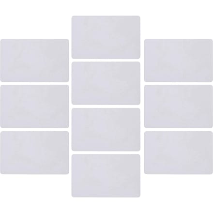 Lot de 10 cartes RFID intelligentes 13,56 MHz, bloc 0, inscriptibles, UID, modifiables white