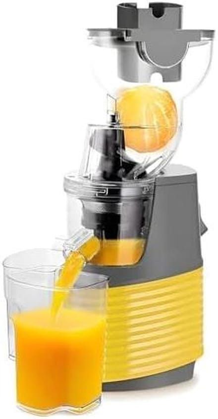 Koude pers sapmaker - Draagbare juicer - Gezond sap maken - Brede voergoot - 76mm chute - Zwart