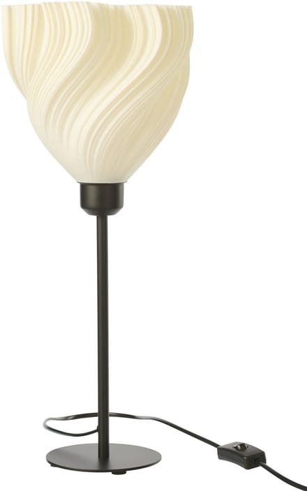 J-Line tafellamp - kunststof - zwart/wit - small