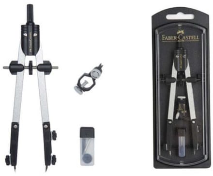 Kompas Faber-Castell 32722-8 Zwart