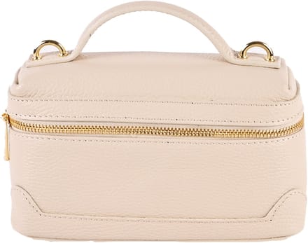 Giuliano lederen schoudertas Alke - Dames - Made in Italy - Beige