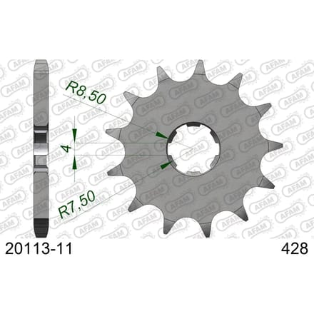 Tandwiel Afam 428 11 dents