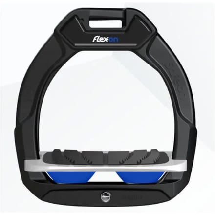 Veiligheidspaadjes voor paardrijden Schuin Grip Zwart/Wit/Blauw Flex-On Safe-On
