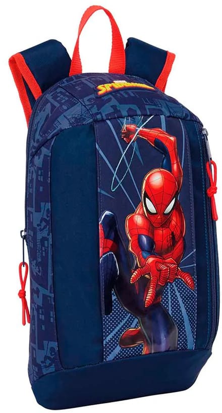 Safta Spider-man 8.5l 22x39x10 Cm Mini Rugzak Blauw Kinderen