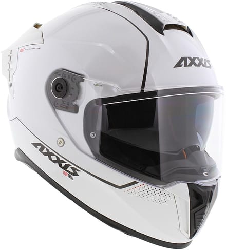 Axxis Hawk SV Evo Integraal helm solid glans parel wit M
