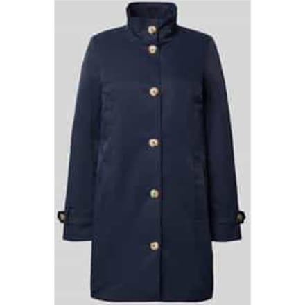 Trenchcoat met opstaande kraag en mouwriem