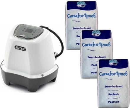 Intex - Zoutwatersysteem 26662GS & Zwembadzout 60 kg