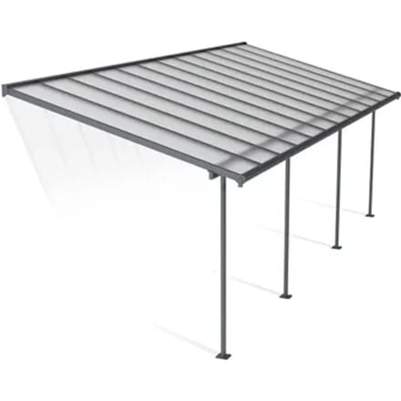 Palram | Canopia - Terrasoverkapping Sierra - Donkergrijs - 3x7,4m