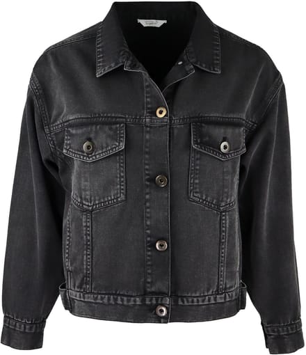 Frogbox - zwart denim jasje - maat S