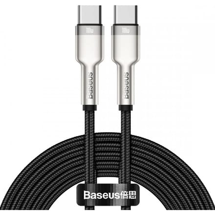 Baseus Cafule Series USB-C naar USB-C kabel - Metaal - 100 Watt - 2 meter - Zwart
