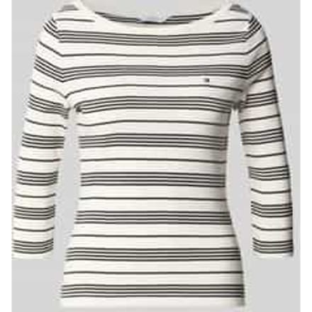 slim fit T-shirt van puur katoen