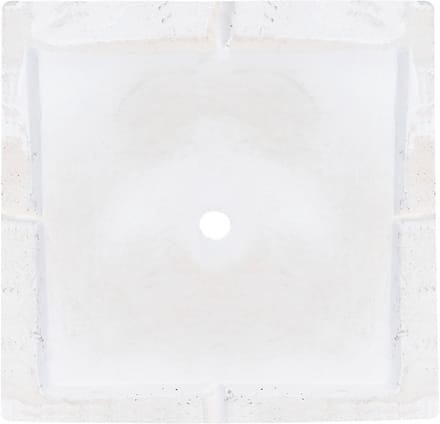 PAROS - Plantenbak - Wit - 30x30x28 cm - Klei-vezelmengsel