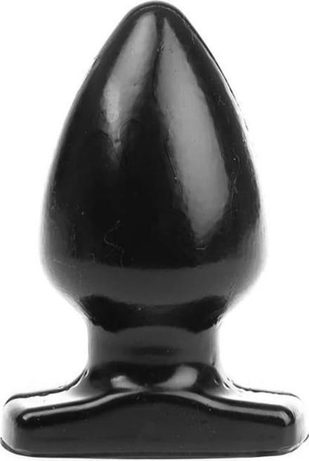 I  Butt - Bolvormige Buttplug - S - Zwart - PVC - Diameter 55 mm