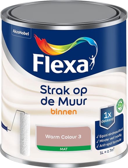 Flexa Strak Op De Muur Binnen Mat Warm Colour 3 1 L