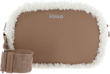 HUGO Schoudertas Bel SM Crossbody FFUR Beige Lichtbruin