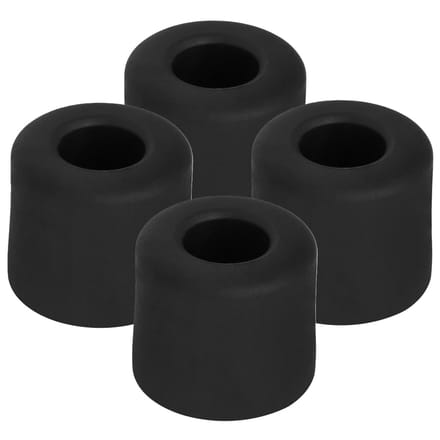 Benson Deurbuffers / deurstoppers rubbers - 4x - zwart -30 x 25 mm - met schroefbevestiging