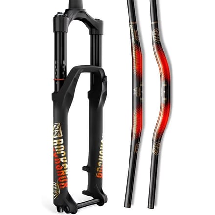 Vork Rockshox Kit Autocollant Kit Troy Lee Designs 35mm Argt/Orange