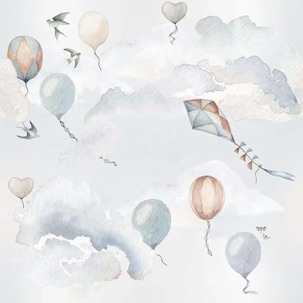 Baby behang Dekornik Balloons Fairytale