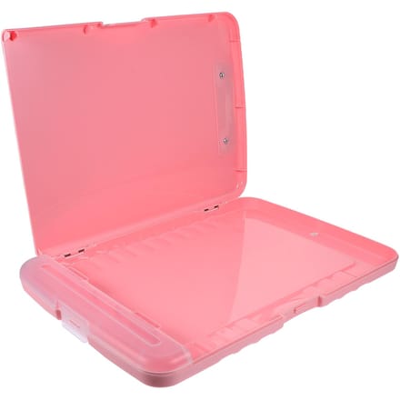 Porte-bloc École Porte-blocs Clips de Fichiers en Plastique Document Le Papier Rangement Papier Alliage d'Aluminium Infirmière rose