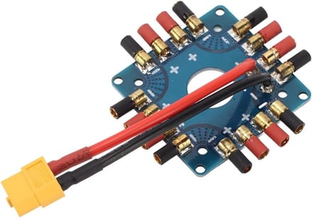 Power Distribution Board met XT60 Plug en 3.5mm Banana Connectors voor RC Drones en Accessoires