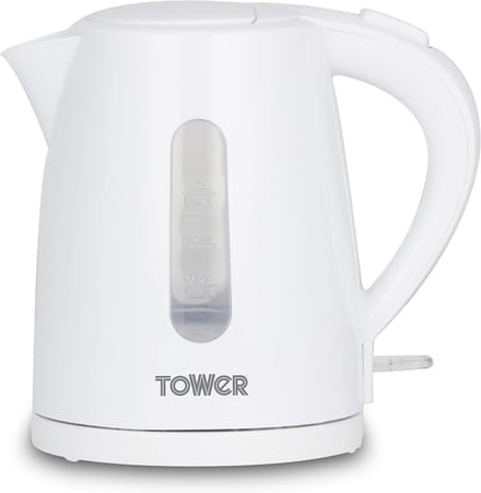 Draadloze 1L Waterkoker met 360° Draaibare Basis - 2200W Wit