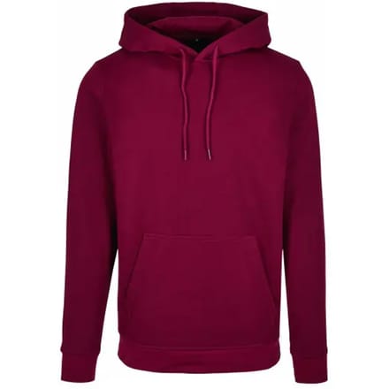 Unisex Hoodie 'Basic' met capuchon Burgundy - M