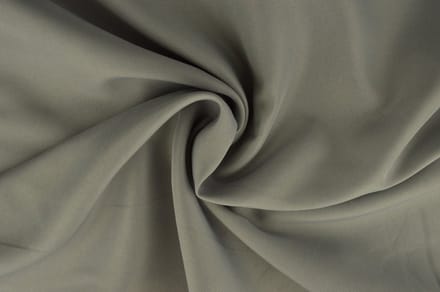 12 meter brandwerende stof - Zilvergrijs - 100% polyester