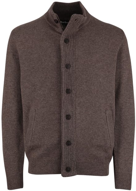 Barbour Zip Vest Wol Bruin - Maat XL - Heren