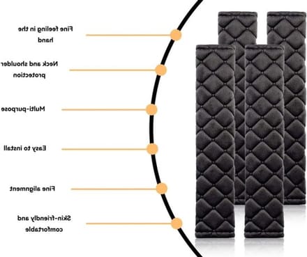 Vt products - Gordelkussens - Comfortabel en Veilig - Set van 4