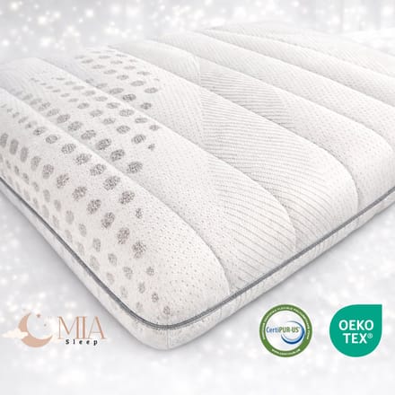MIA Sleep Cooltouch Topper - Topdekmatras - 120x200 - Luxe Tijk - Gemiddeld - circa 7 cm dik