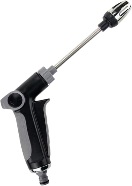 Tuinslang Sproeier - Hogedrukspuit - Tuinonderhoud - Verstelbaar - 25cm - Zwart