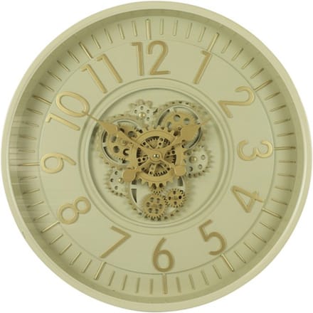 Countryfield Wandklok Celestial metaal Ø53CM crème