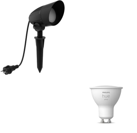 Philips Hue Cylr Tuinspot (Zwart) - GU10 - Warmwit Licht - Hue White