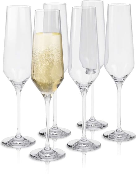 Eva Solo - Legio Nova Glas Champagne 260 ml Set van 6 Stuks - Glas - Transparant -