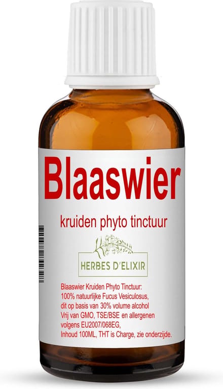 Herbes D'elixir Blaaswier Tinctuur - 100 ml - Natuurlijke Supplementen - Ondersteunt de Spijsvertering