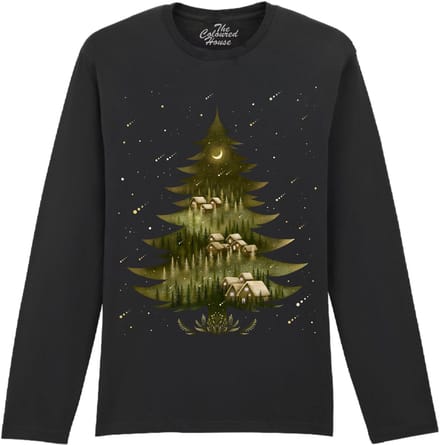 Kerstmis Holy Night The Coloured House Longsleeve T-shirt S